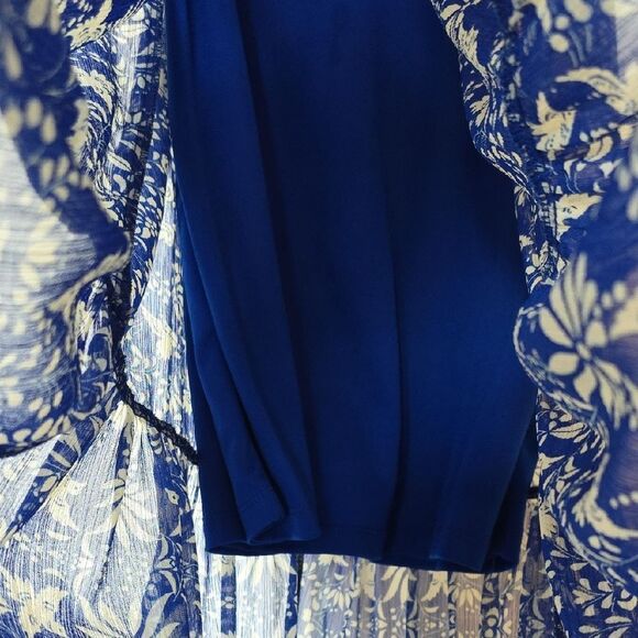 5 For $25 Blue & White Floral Spring Maxi Dress - Picture 3 of 8
